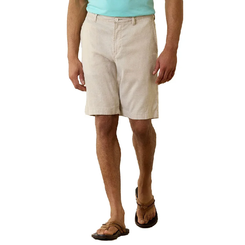 women's spandex shortsTommy Bahama 10-Inch Beach Coast Linen Flat Front Shorts - Stone Khaki