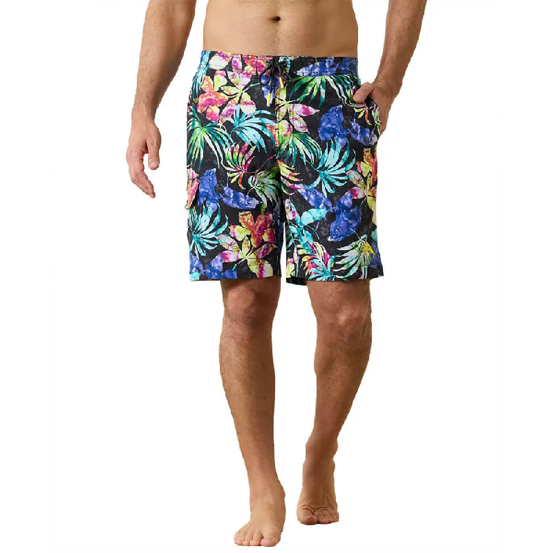 women's solid-color shortsTommy Bahama 9-Inch Baja Hasta La Fuego Boardshorts - Black