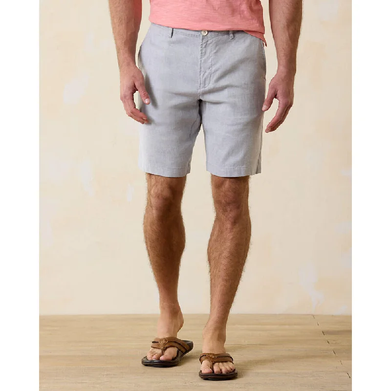 women's linen shortsTommy Bahama 10-Inch Beach Coast Linen Flat Front Shorts - Storm Gray