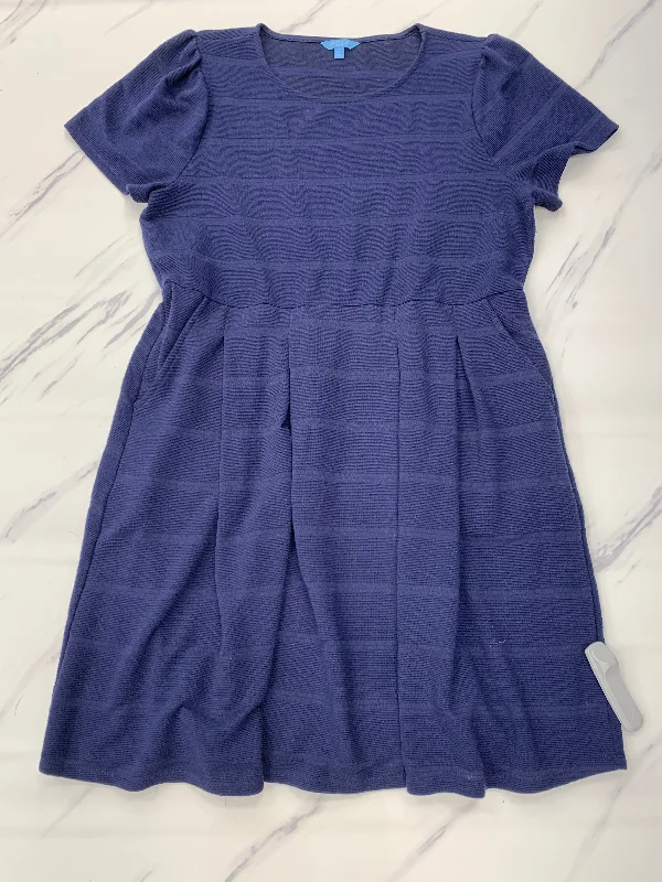 women's high-low dressesDress Casual Short By Draper James Rsvp In Blue, Size: Xxl