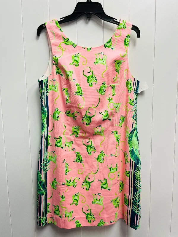 women's versatile dressesDress Designer By Lilly Pulitzer In Green & Pink, Size: L