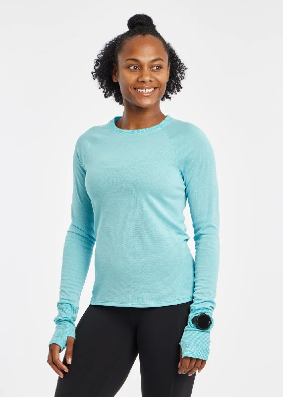 women's long sleeve tops with high necksFlyout Wool Classic Long Sleeve