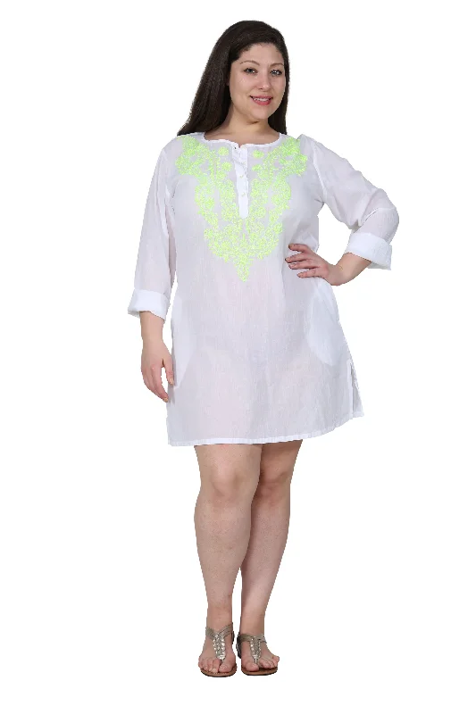 women's long sleeve tops with eco-friendly productionLa Cera Plus Size Long Sleeve Button Front Cover Up