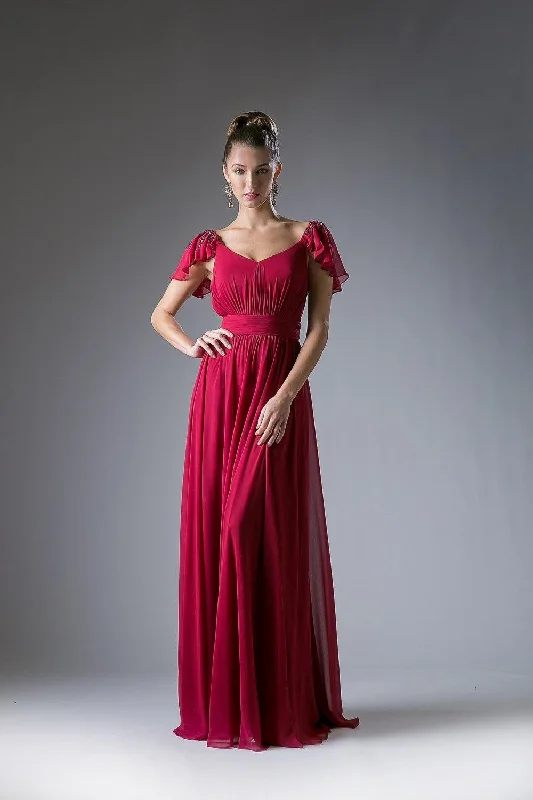 Formal Dress for Formal DancesCinderella Divine CD1002 Long Formal Dress Empire Waist Chiffon