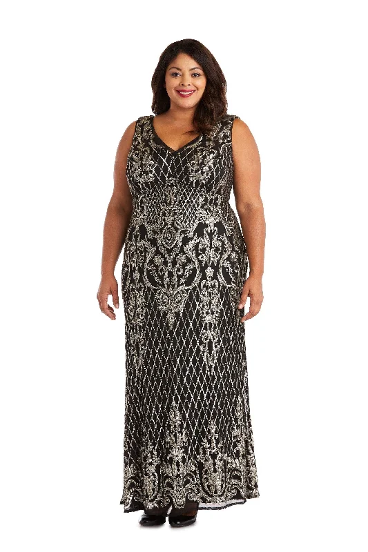 Formal Dress for Opera NightsR&M Richards 3895W Long Plus Size Formal Dress