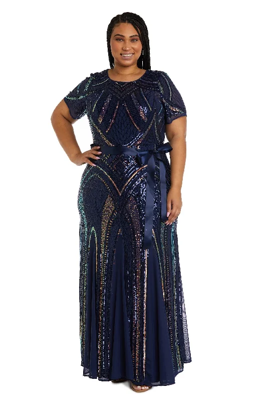 Formal Dress for Grammy AwardsR&M Richards 7965W Long Plus Size Formal Dress