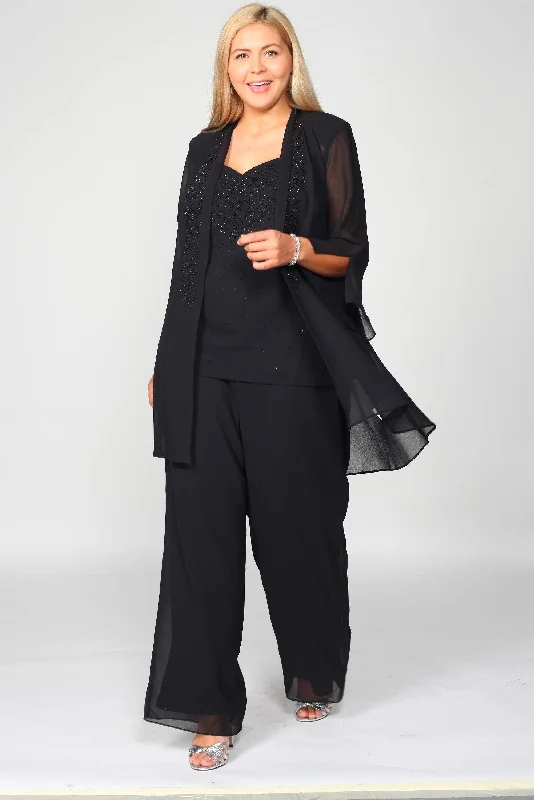 women's long sleeve tops with limited-edition designsR&M Richards 7216P Petite Long Sleeve Pant Suit