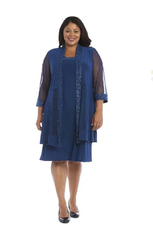 Formal Dress Shopping GuidesR&M Richards 8993W Short Plus Size Formal Dress Sale