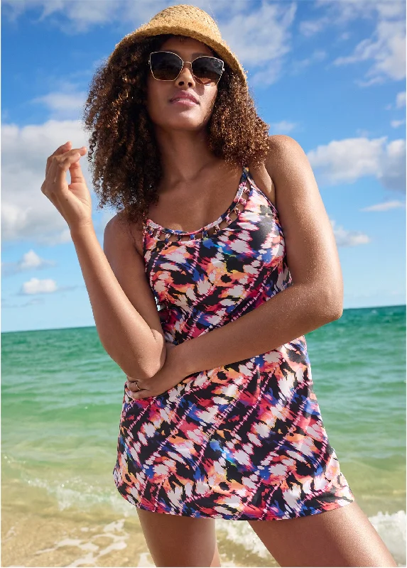 women's easy-to-wear dressesRing Swim Dress - Island Escape