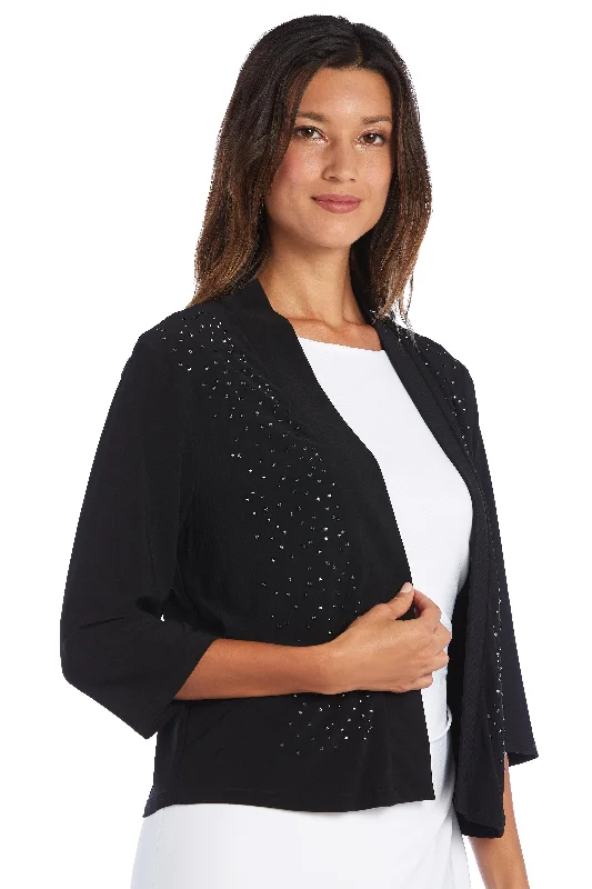 women's long sleeve tops for fallR&M Richards 75600 Formal Long Sleeve Bolero Jacket